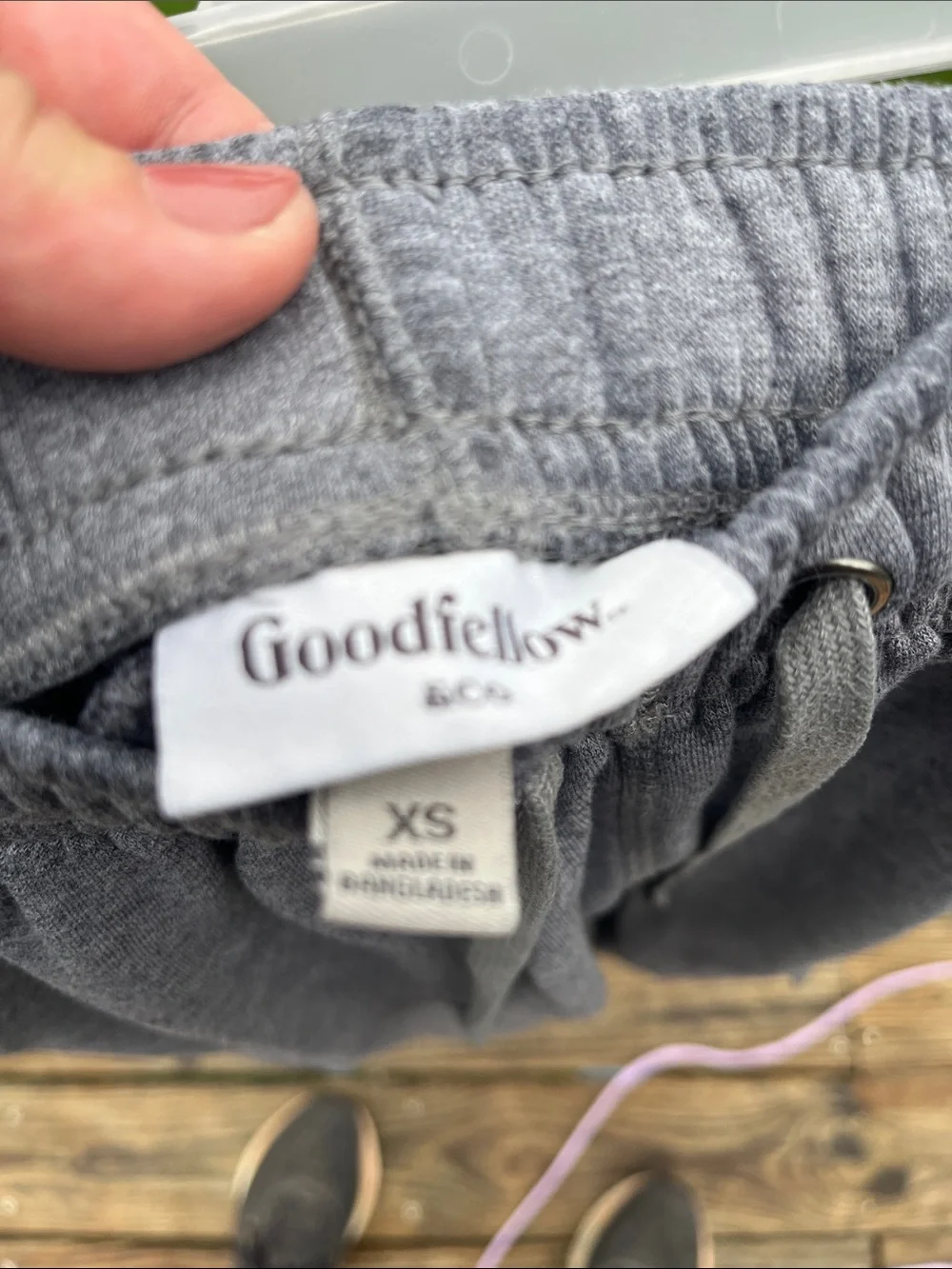 Men's Gray Cargo Joggers with Drawstring Waist